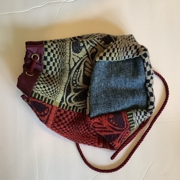 Vintage sweater string bag - Picture 3 of 4